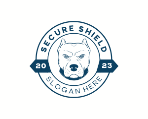 Pitbull Dog Animal logo