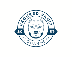 Pitbull Dog Animal logo design