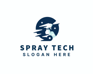 Sprayer Cleaning Janitorial logo design