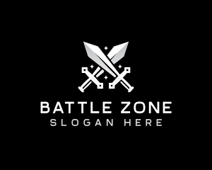 Medieval Battle Sword logo design