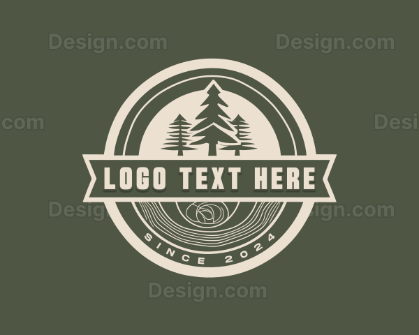 Lumberjack Handicraft Woodwork Logo