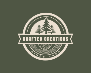 Lumberjack Handicraft Woodwork logo design