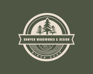 Lumberjack Handicraft Woodwork logo design