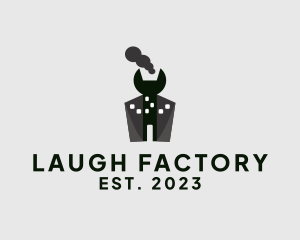 Wrench Industrial Factory  logo design