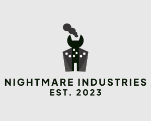 Wrench Industrial Factory  logo design