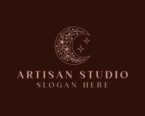 Floral Moon Boutique logo design