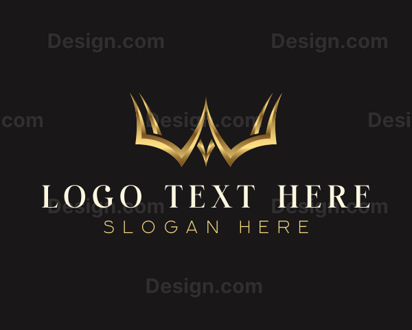 Luxury Crown Letter W Logo