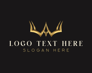 Luxury Crown Letter W logo