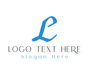 Elegant Handwritten Cursive logo design