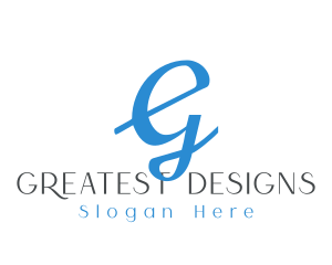 Elegant Handwritten Cursive logo design