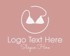 Circle Bikini Swimsuit logo design