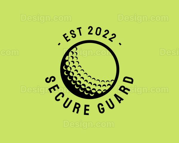 Golf Ball Sport Logo
