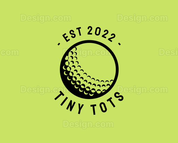 Golf Ball Sport Logo