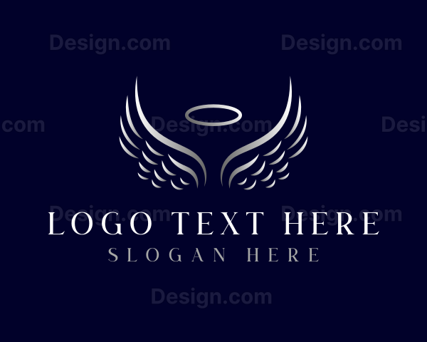 Angel Wings Religion Logo