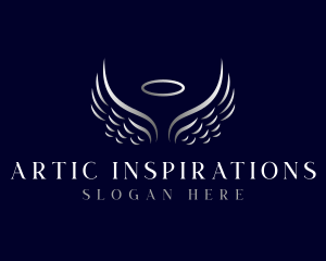 Angel Wings Religion logo design