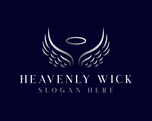 Angel Wings Religion logo design