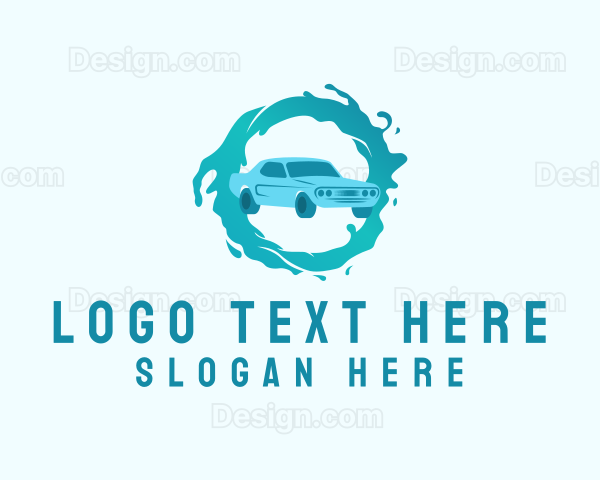 Auto Car Wash Business Logo