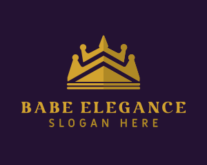 Elegant Glam Crown logo design