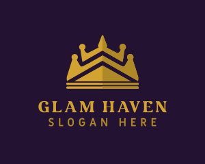 Elegant Glam Crown logo design