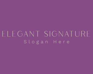 Elegant Minimalist Business logo design