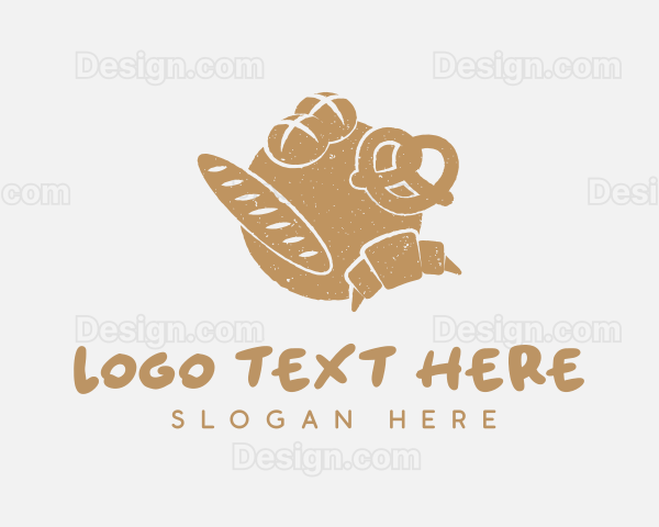 Retro Bread Baker Logo