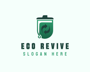 Trash Waste Recycle logo design