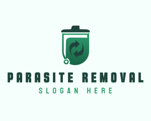 Trash Waste Recycle logo design