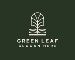 Book Tree Library logo design