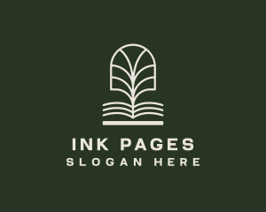 Book Tree Library logo design