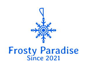 Blue Snowflake Decoration  logo