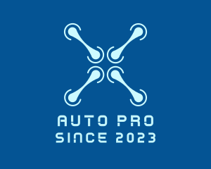 Blue Drone Propeller logo