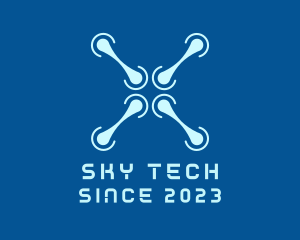 Blue Drone Propeller logo