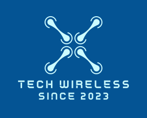 Blue Drone Propeller logo