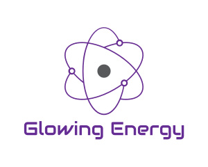 Purple Science Atom logo