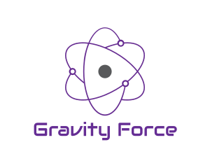 Purple Science Atom logo