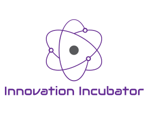 Purple Science Atom logo