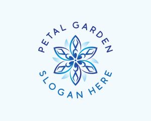 Flower Wellness Bloom logo design