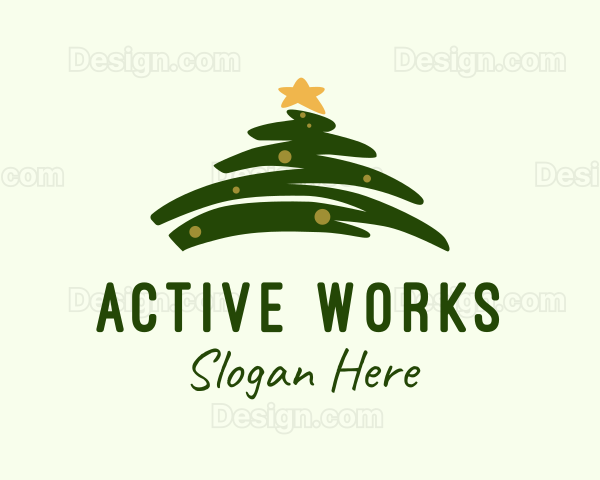 Holiday Christmas Tree Logo