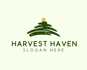 Holiday Christmas Tree logo design