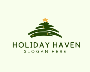 Holiday Christmas Tree logo design