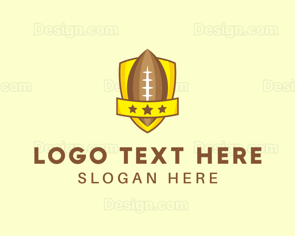 American Football Team Shield Logo