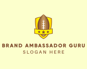 American Football Team Shield logo design