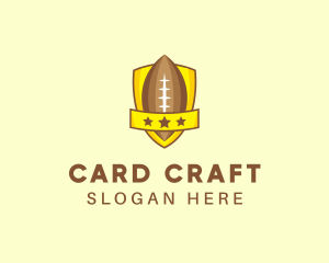 American Football Team Shield logo design