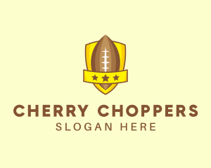 American Football Team Shield logo design