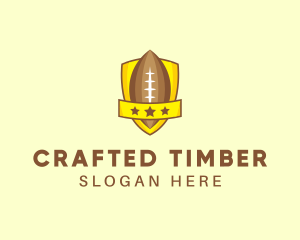 American Football Team Shield logo design