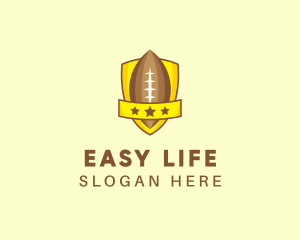 American Football Team Shield logo design