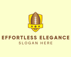 American Football Team Shield logo design