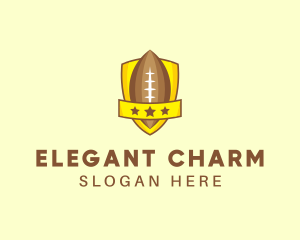 American Football Team Shield logo design