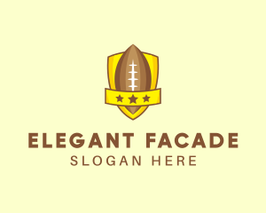 American Football Team Shield logo design