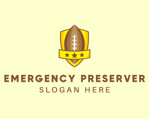 American Football Team Shield logo design